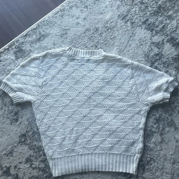 cream crochet top! - Picture 2 of 2